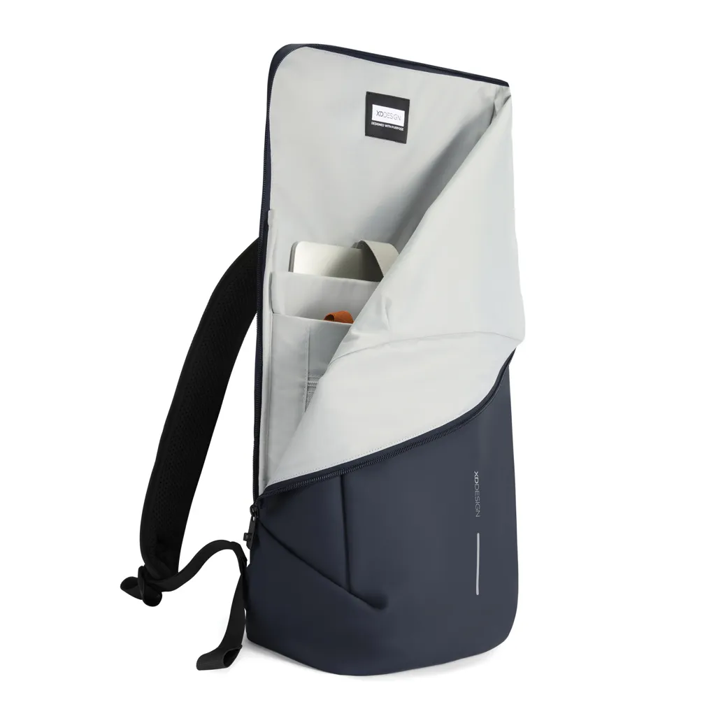 Urban wasserabweisender Flap-Top Rucksack, navy blau – Bild 7