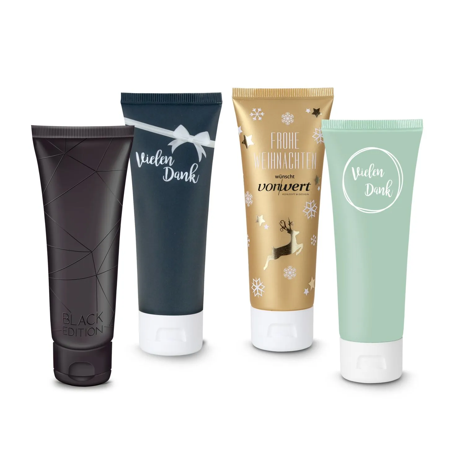 Pflegetube Black Edition - 75 ml Hand- & Nagelcreme ALOE VERA SENSITIV, schwarz – Bild 4