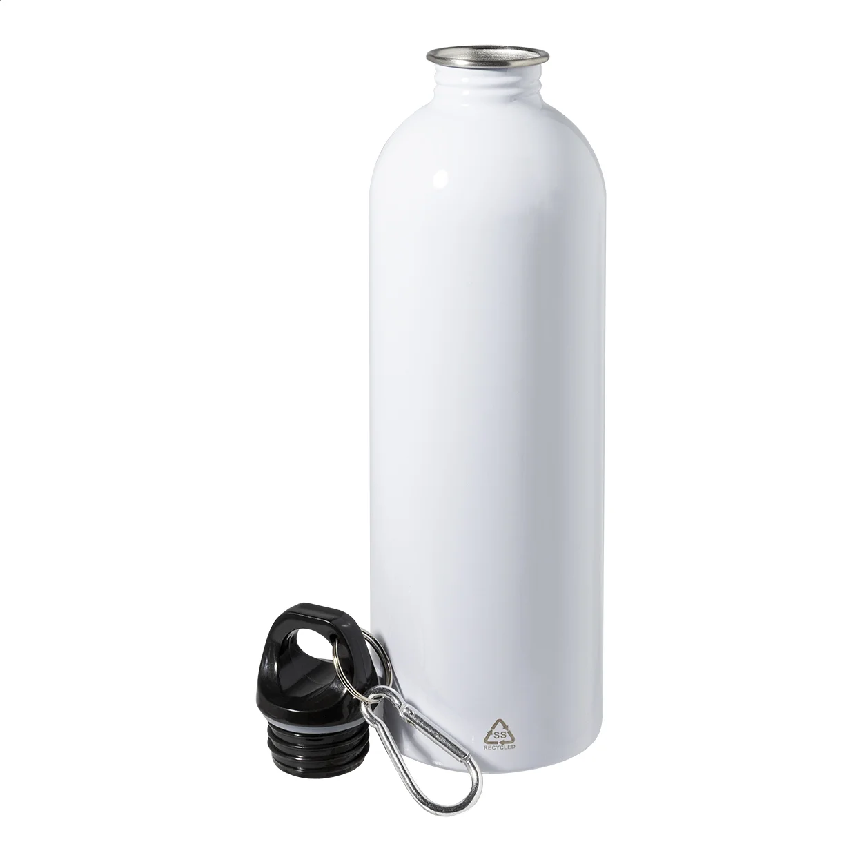Flasche Ressuto XL aus recyceltem Edelstahl, weiß – Bild 2