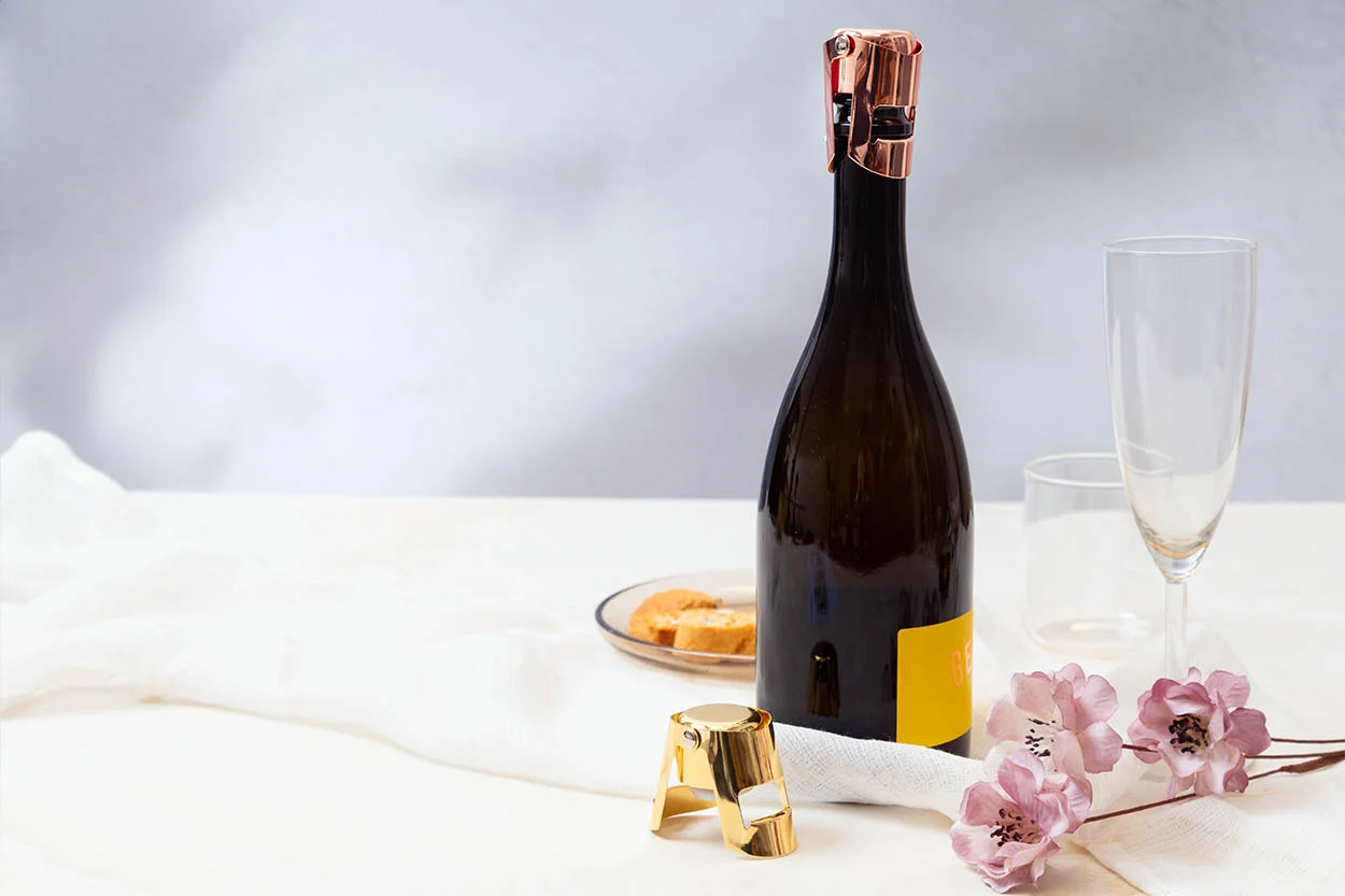 Champagnerflaschenverschluss Apulia, rosa – Bild 3