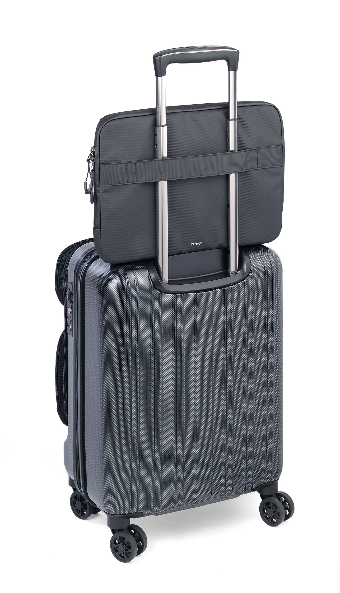 Laptoptasche TROIKA BLACK BUSINESS CARRY 2, schwarz – Bild 4