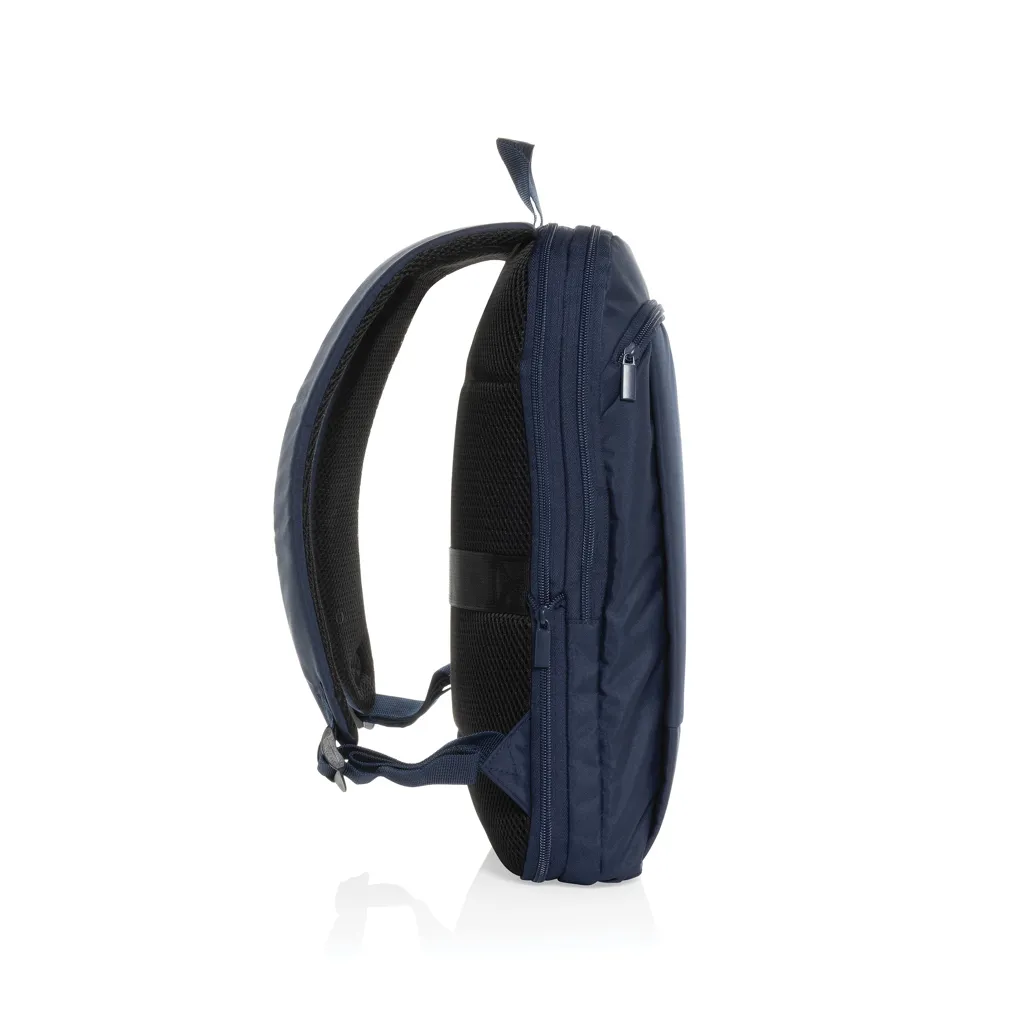 Flexpack Aware™ Expandable Slim RPET 15,6" Laptop-Rucksack, navy blau – Bild 4