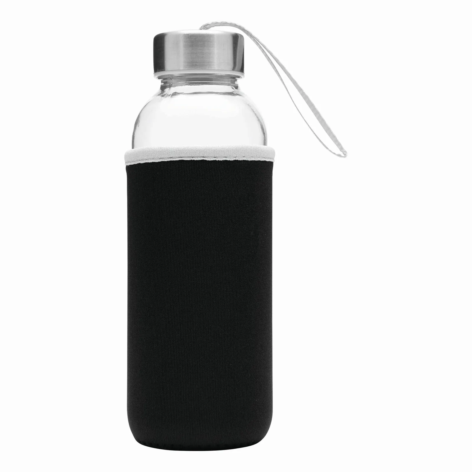 TAKE WELL - Glas-Flasche, schwarz, transparent – Bild 2