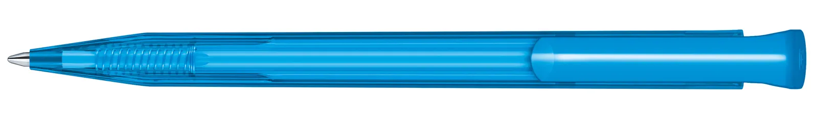 Super Hit Clear Druckkugelschreiber, Cyan – Bild 3
