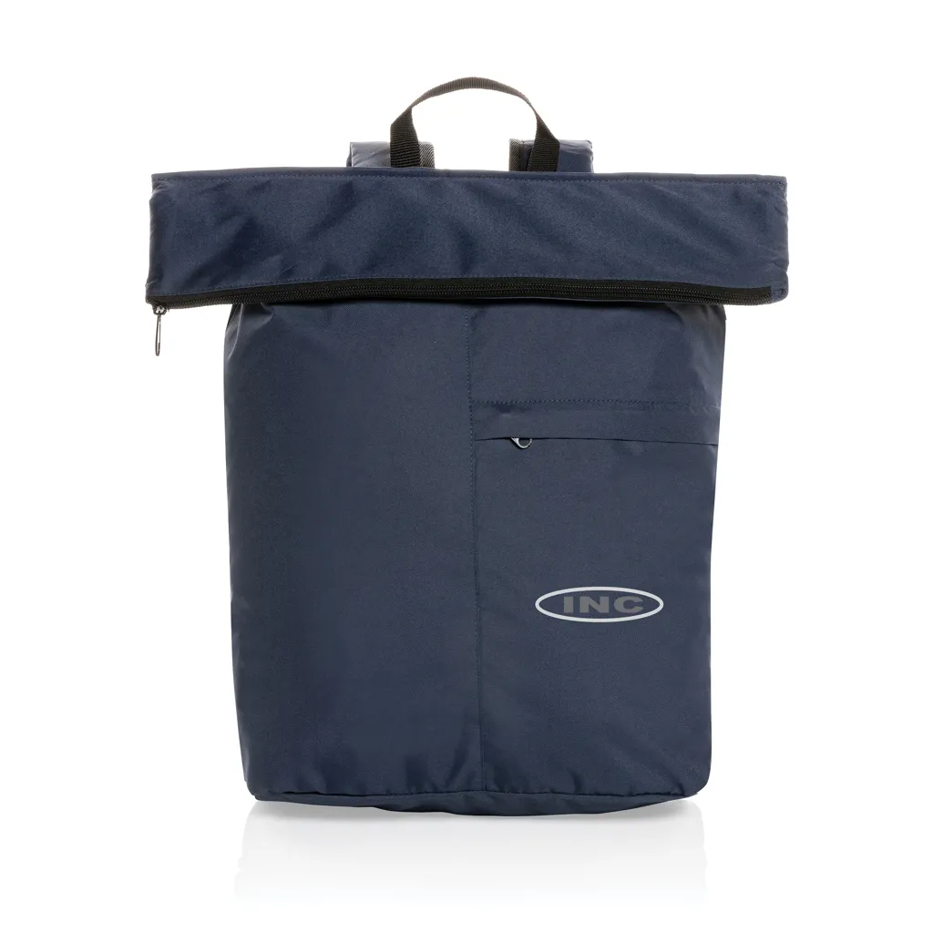 Dillon AWARE™ RPET faltbarer Lightweight-Rucksack, navy blau – Bild 7