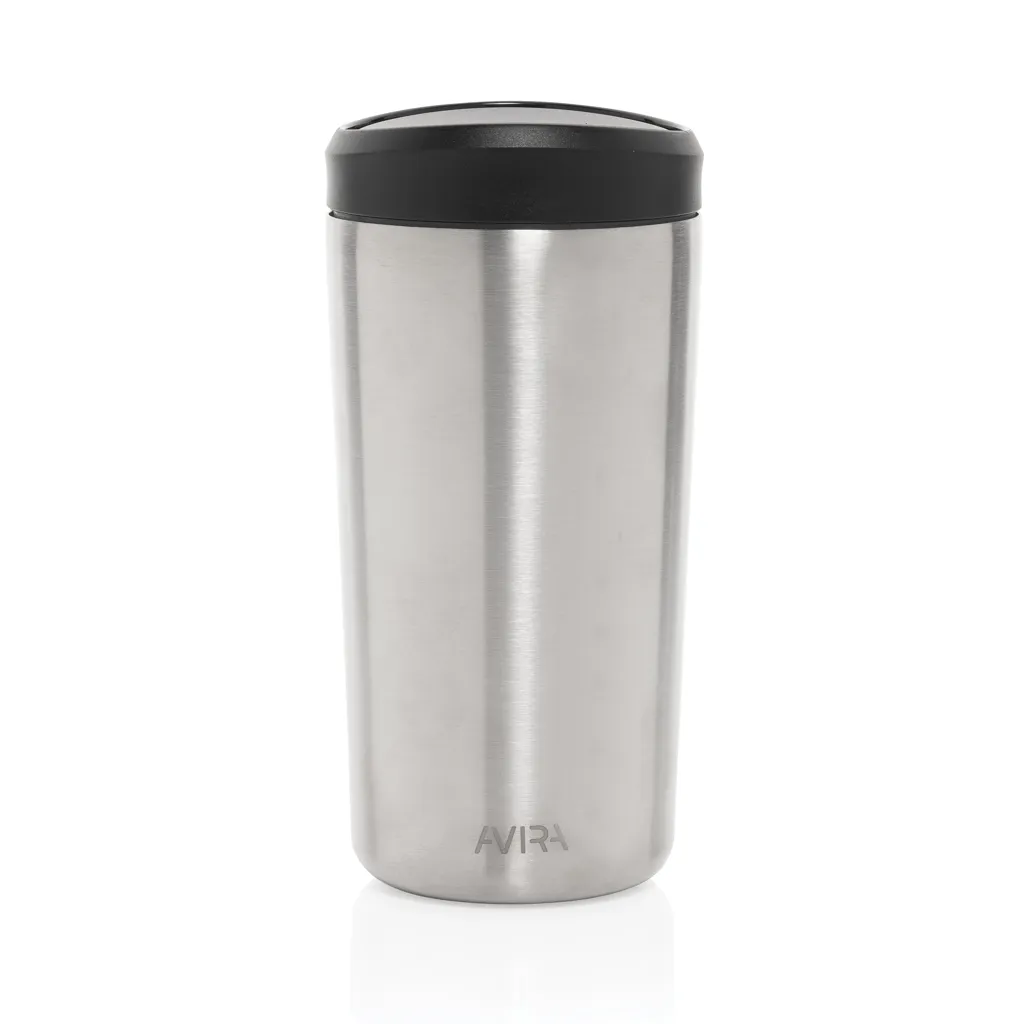 Avira Alix Klickbecher aus RCS rec. Stahl 400ml, silber – Bild 2