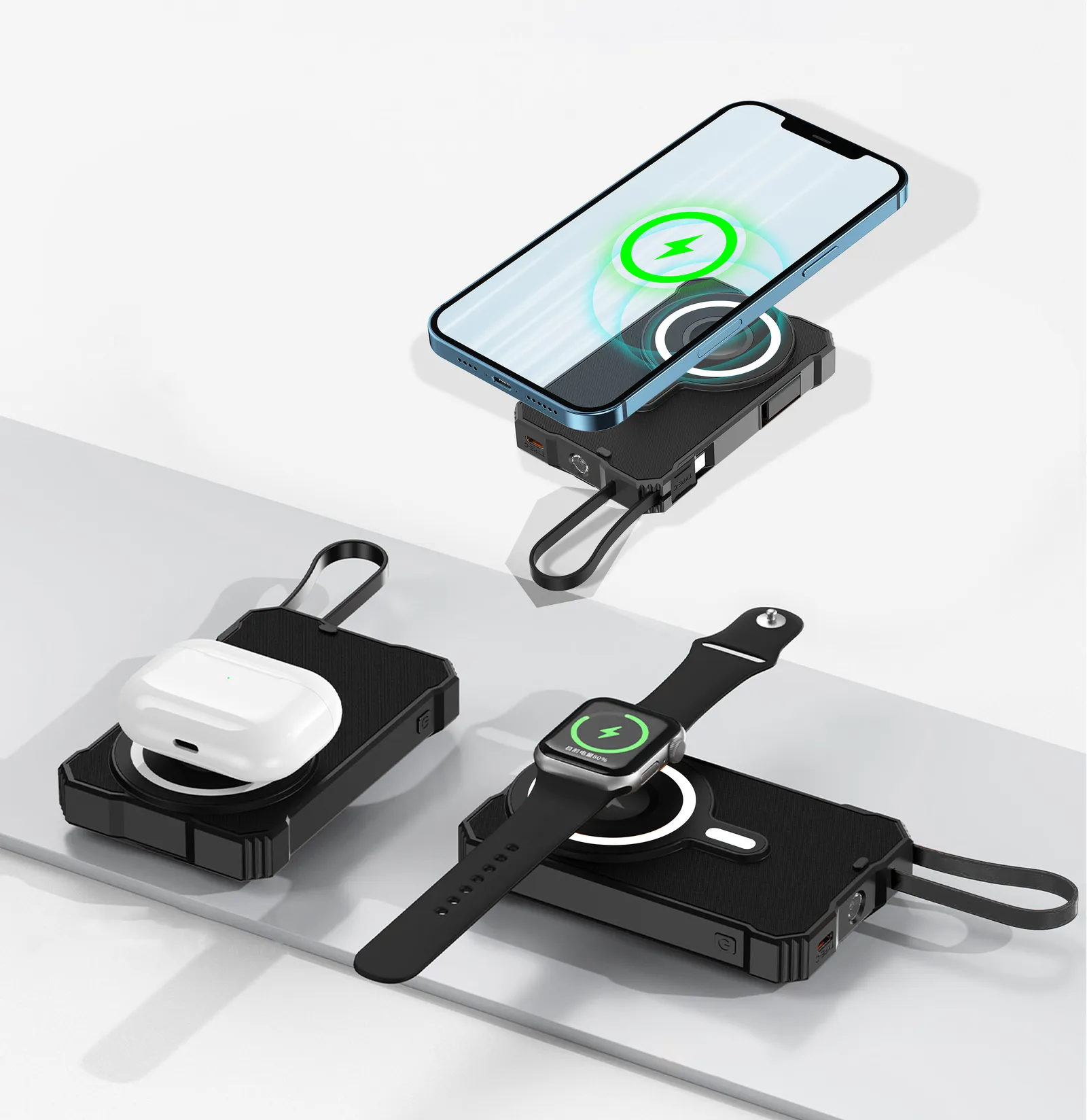 Solar Powerbank "SolarPowerBankEvo", schwarz – Bild 3
