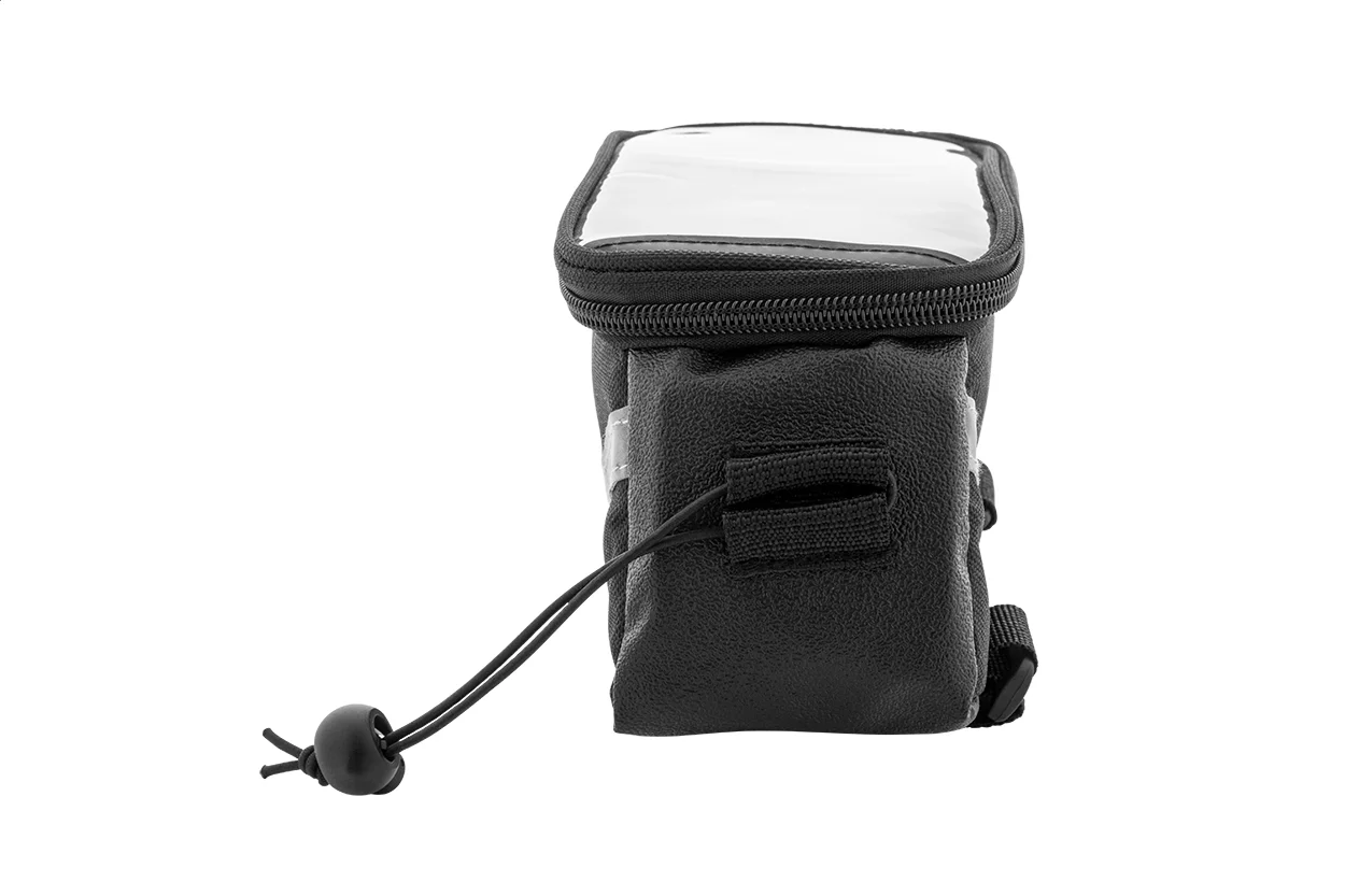 RPET-Fahrrad-Handyhaltertasche Velofon, schwarz – Bild 5