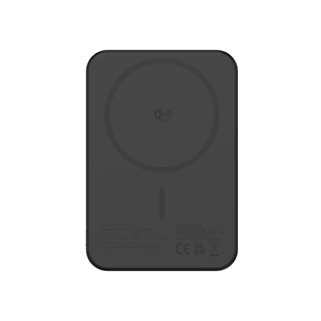 Urban Vitamin Pomona 5000mAh Qi2.2 25W magnetische Powerbank, schwarz – Bild 7