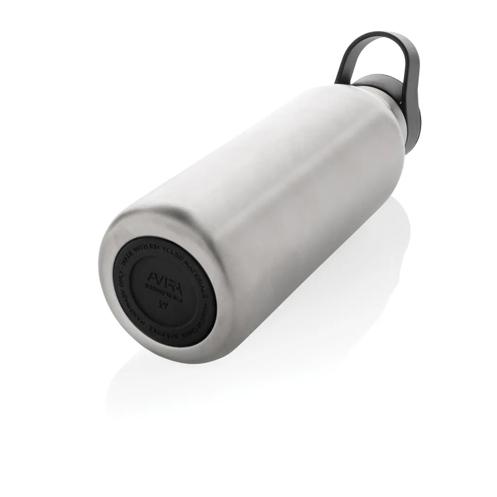 Avira Ara RCS Re-Steel Fliptop Wasserflasche 500ml, silber – Bild 7