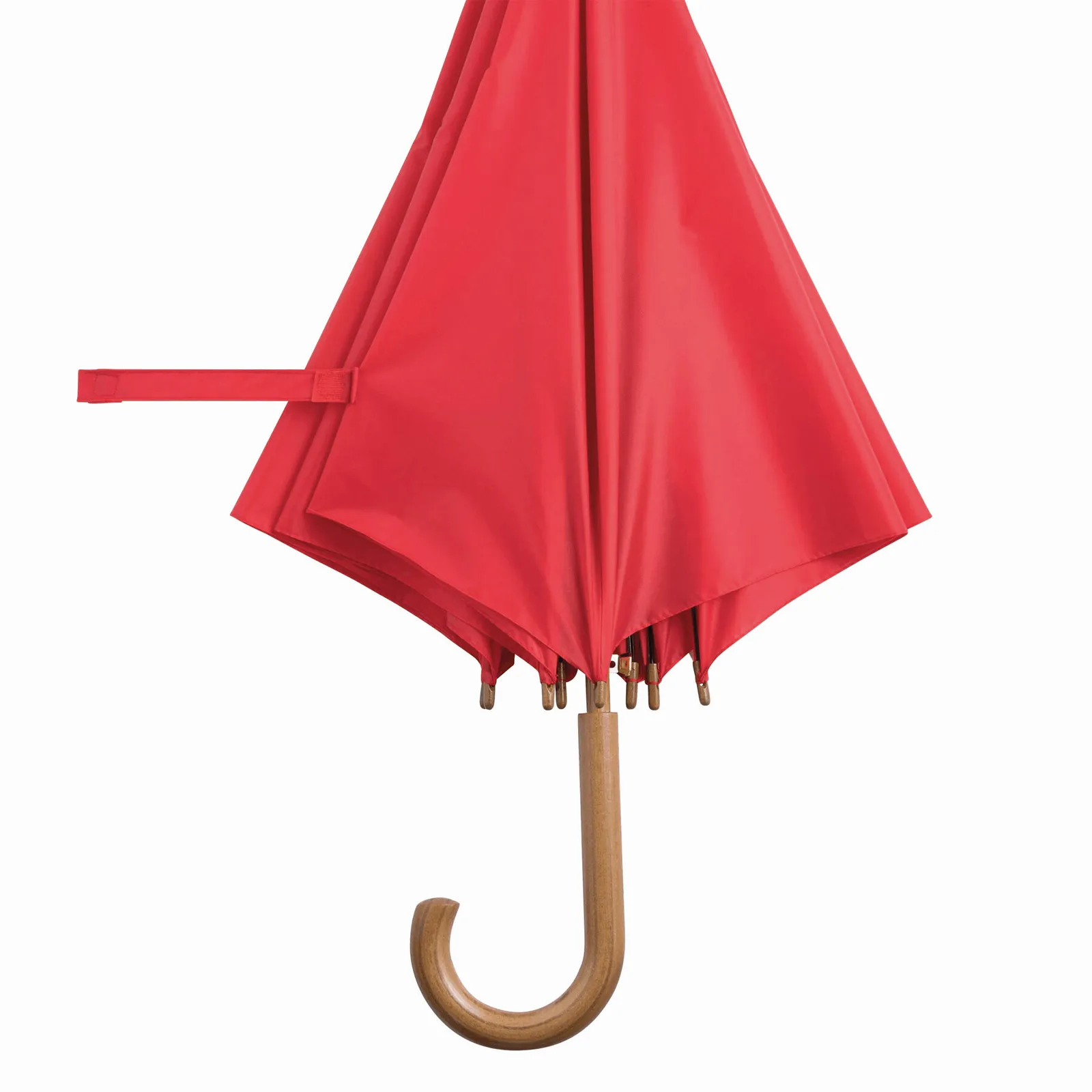 BOOGIE Umbrella, Automatik-Holzstockschirm, rot – Bild 4