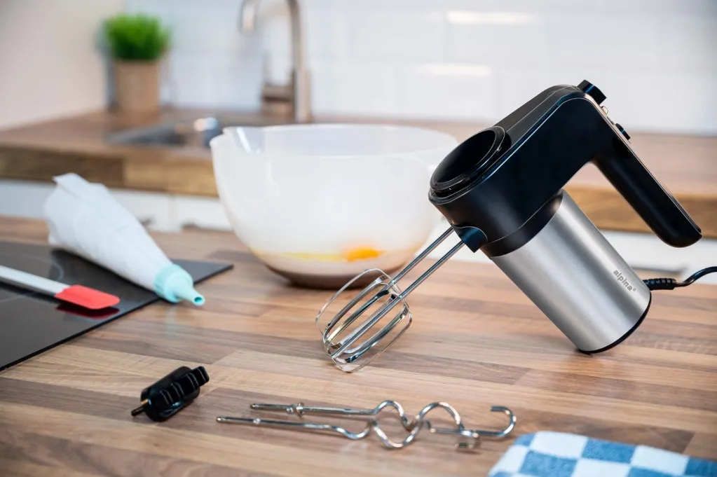 ALPINA Handmixer 230V 400W mit 6 Geschwindigkeitsstufen, Silber – Bild 3
