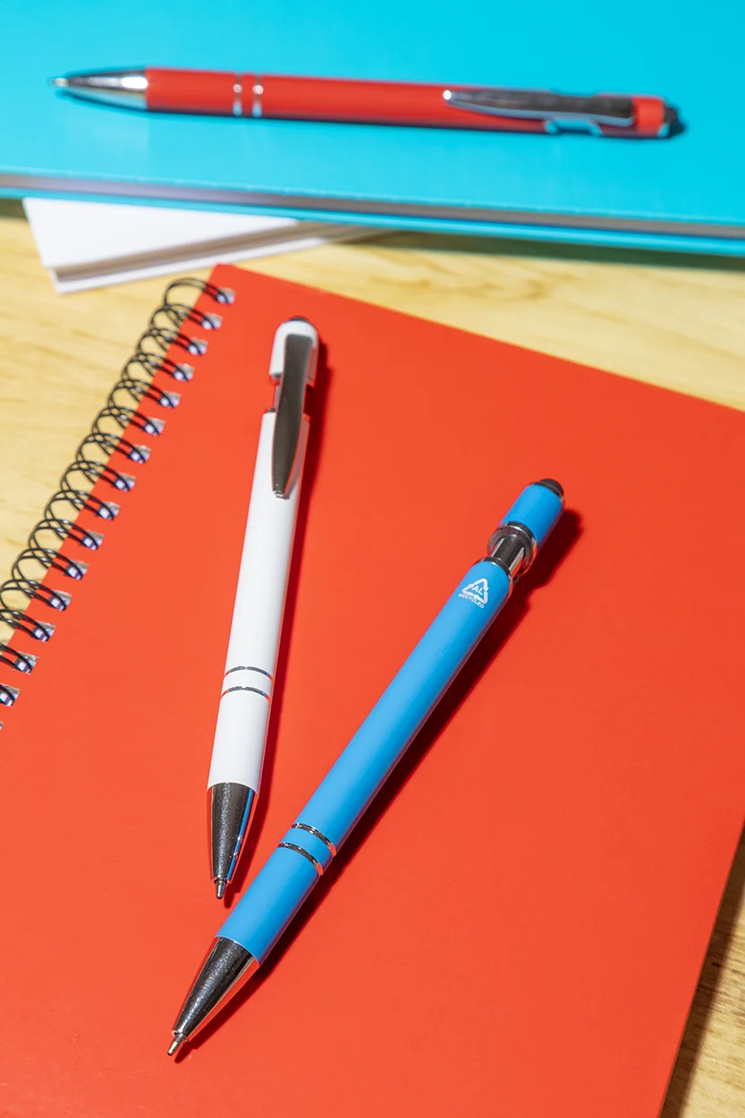 Touchpen-Kugelschreiber Tonnel Soft, hellblau – Bild 8