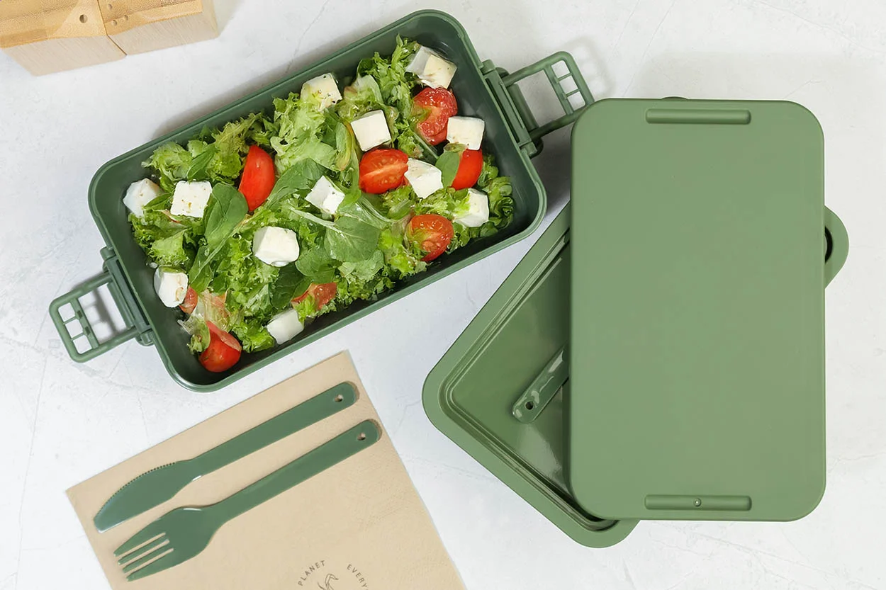 Stapelbare Lunchbox Duplox, grün – Bild 6