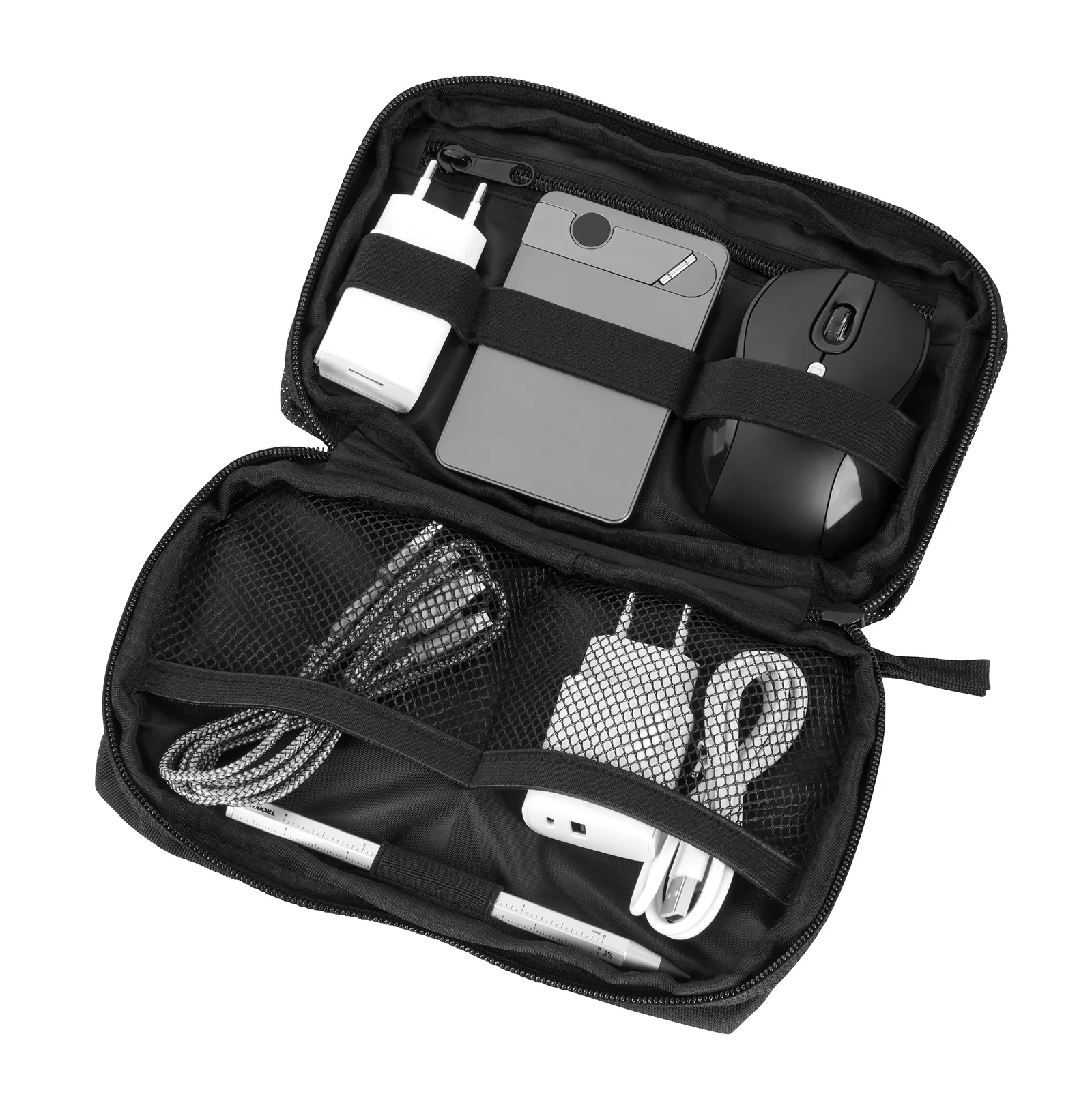 Kabeltasche NIGHT SPARK TECH ORGANIZER, orange/schwarz – Bild 3