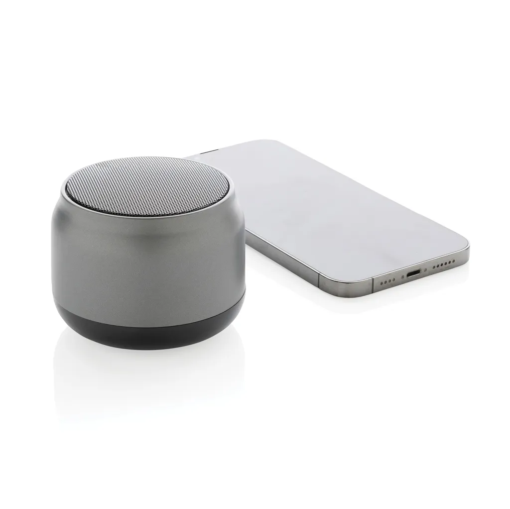 BeatBuddy 3W-Lautsprecher aus RCS recyceltem ABS, grau – Bild 2