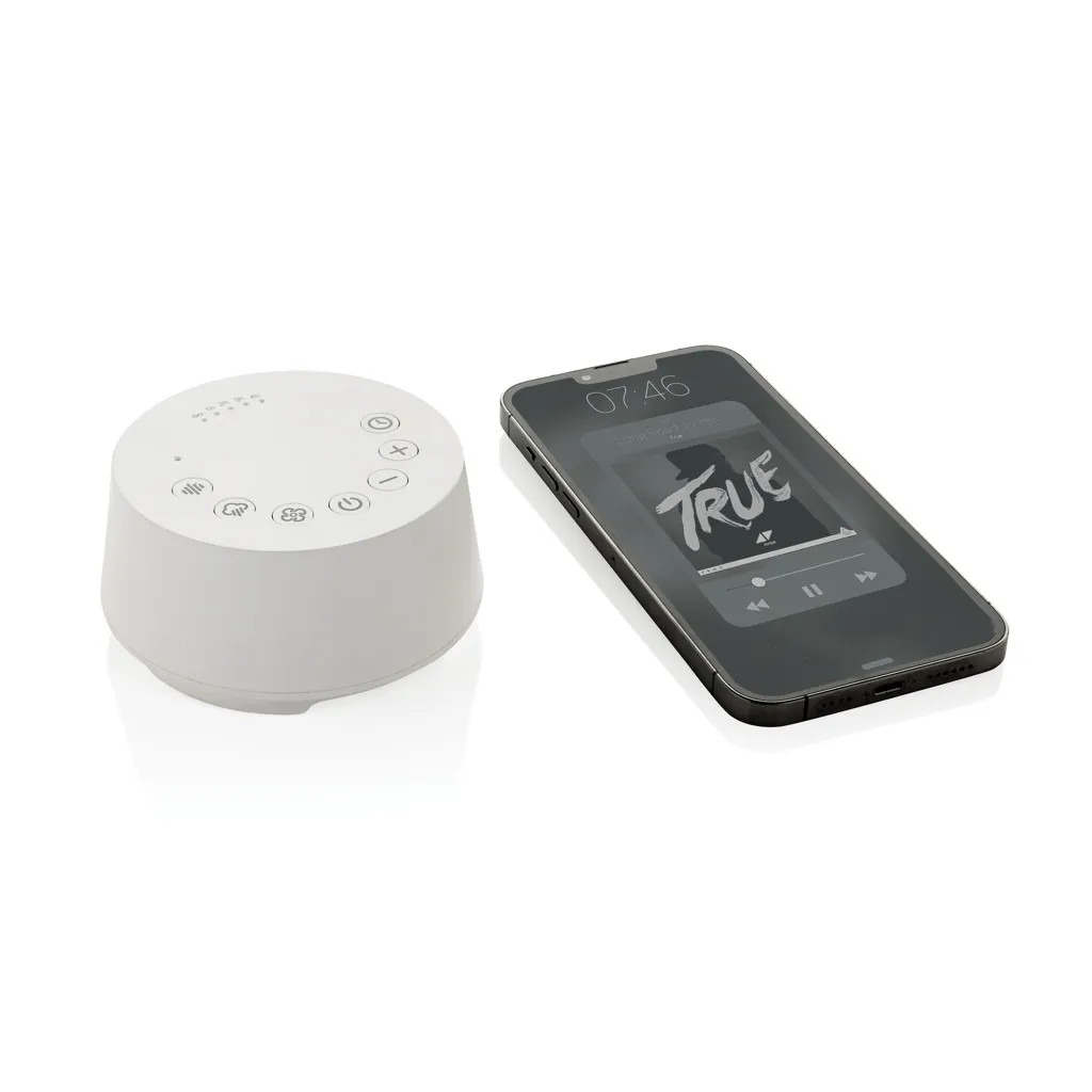 Flora RCS White-Noise-Lautsprecher aus recyceltem Kunststoff, weiß – Bild 2