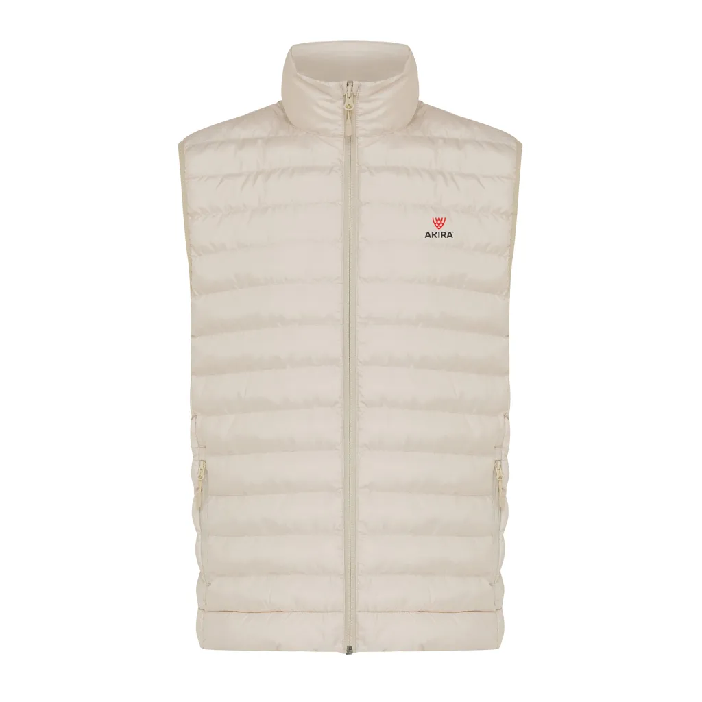IQONIQ Meru Herren Bodywarmer aus recyceltem Polyester, beige – Bild 4