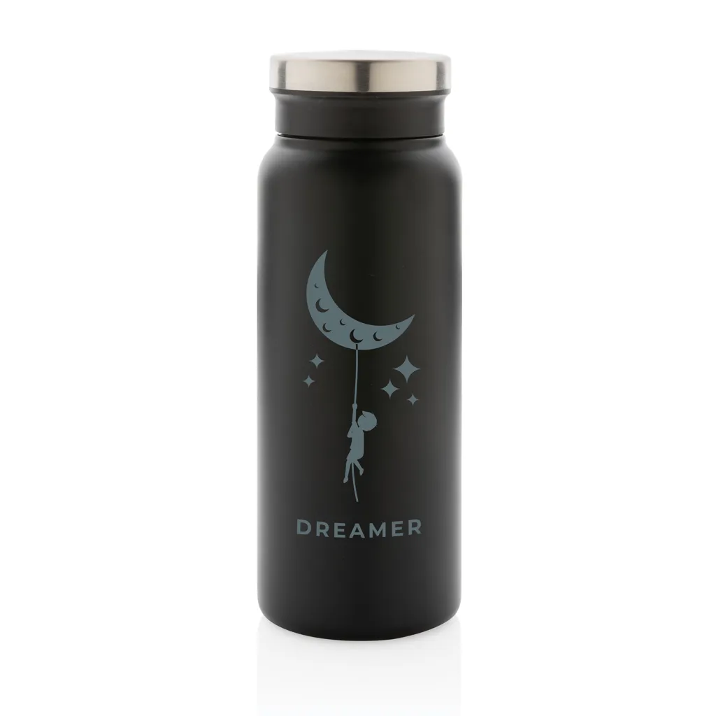 RCS recycelte Stainless Steel Vakuumflasche 600ml, schwarz – Bild 2
