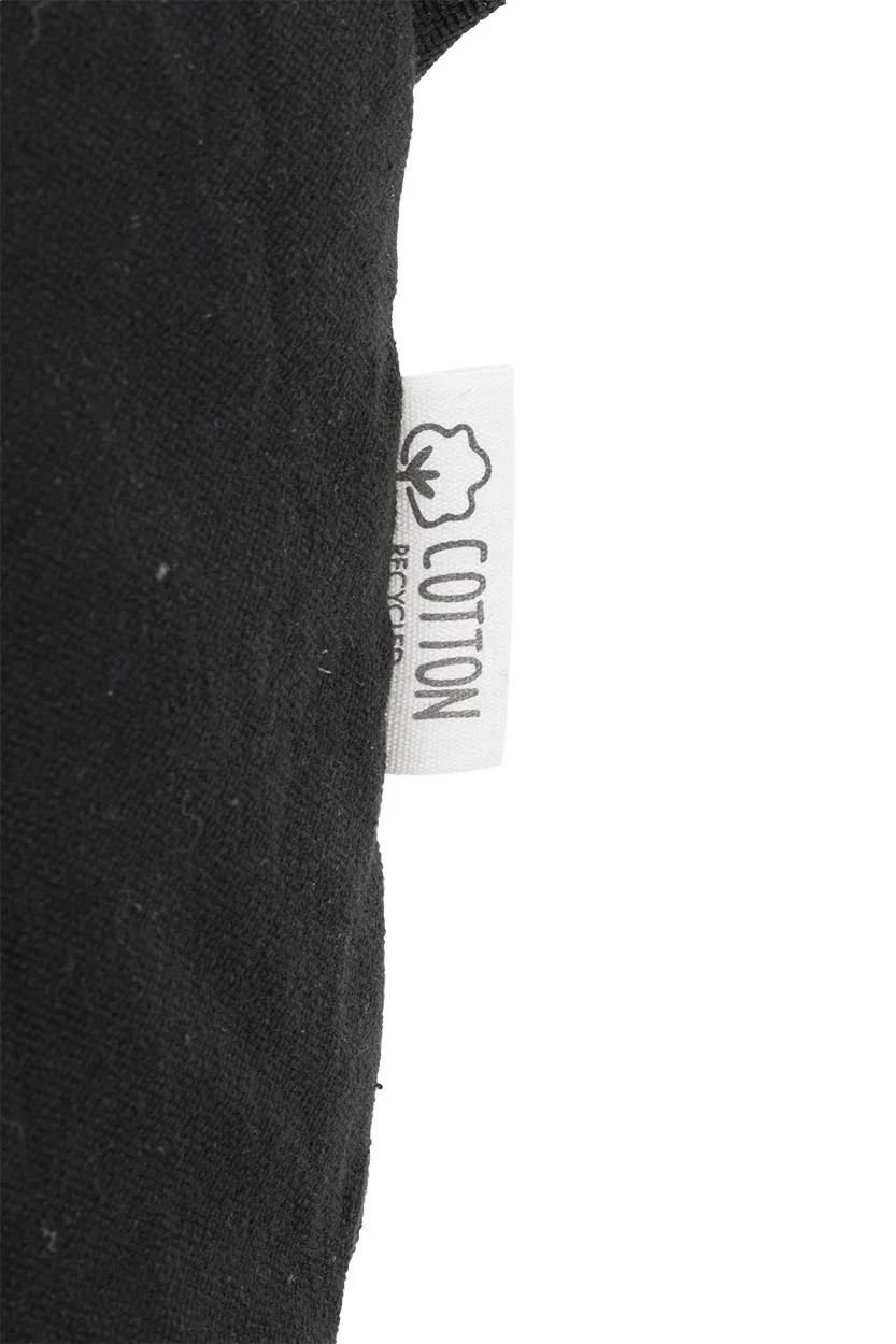 Recycelten Canvas Reisetasche Rebyss Travel, schwarz – Bild 6