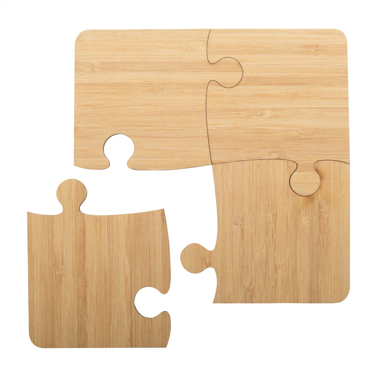 Puzzle-Untersetzer Zhuzzle, natur – Bild 3