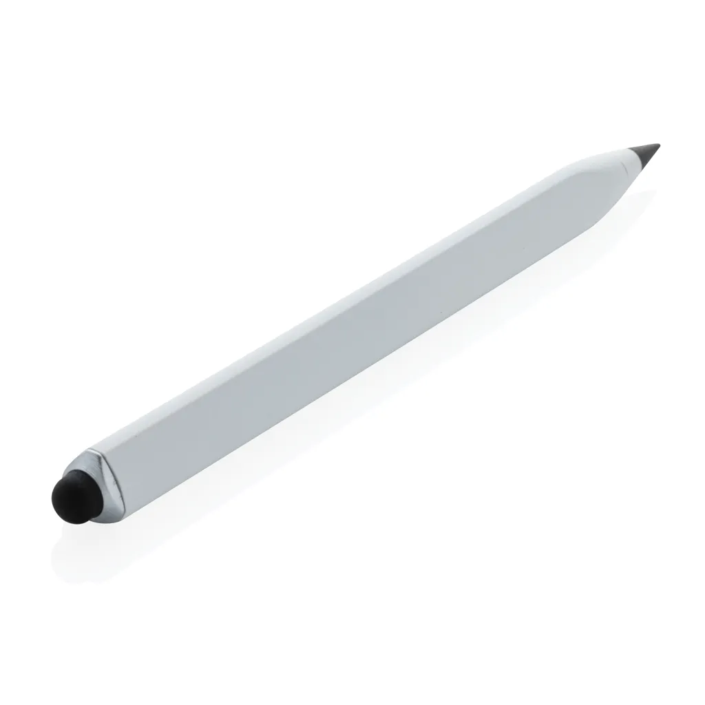Eon Infinity Multitasking Stift aus RCS recycelt. Aluminium, weiß – Bild 3