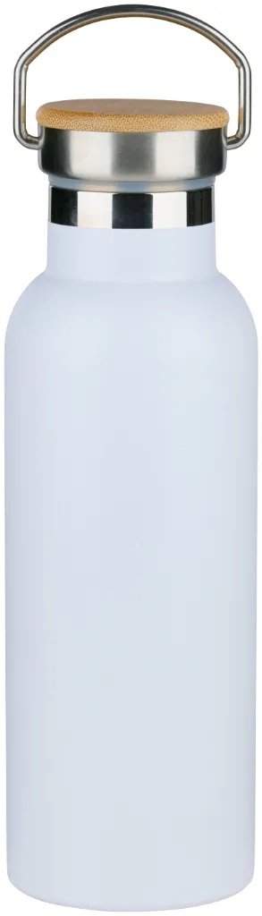 ALPINA Isolierflasche 500ml mit Bambusdeckel, Black/White/Beige/Green – Bild 6