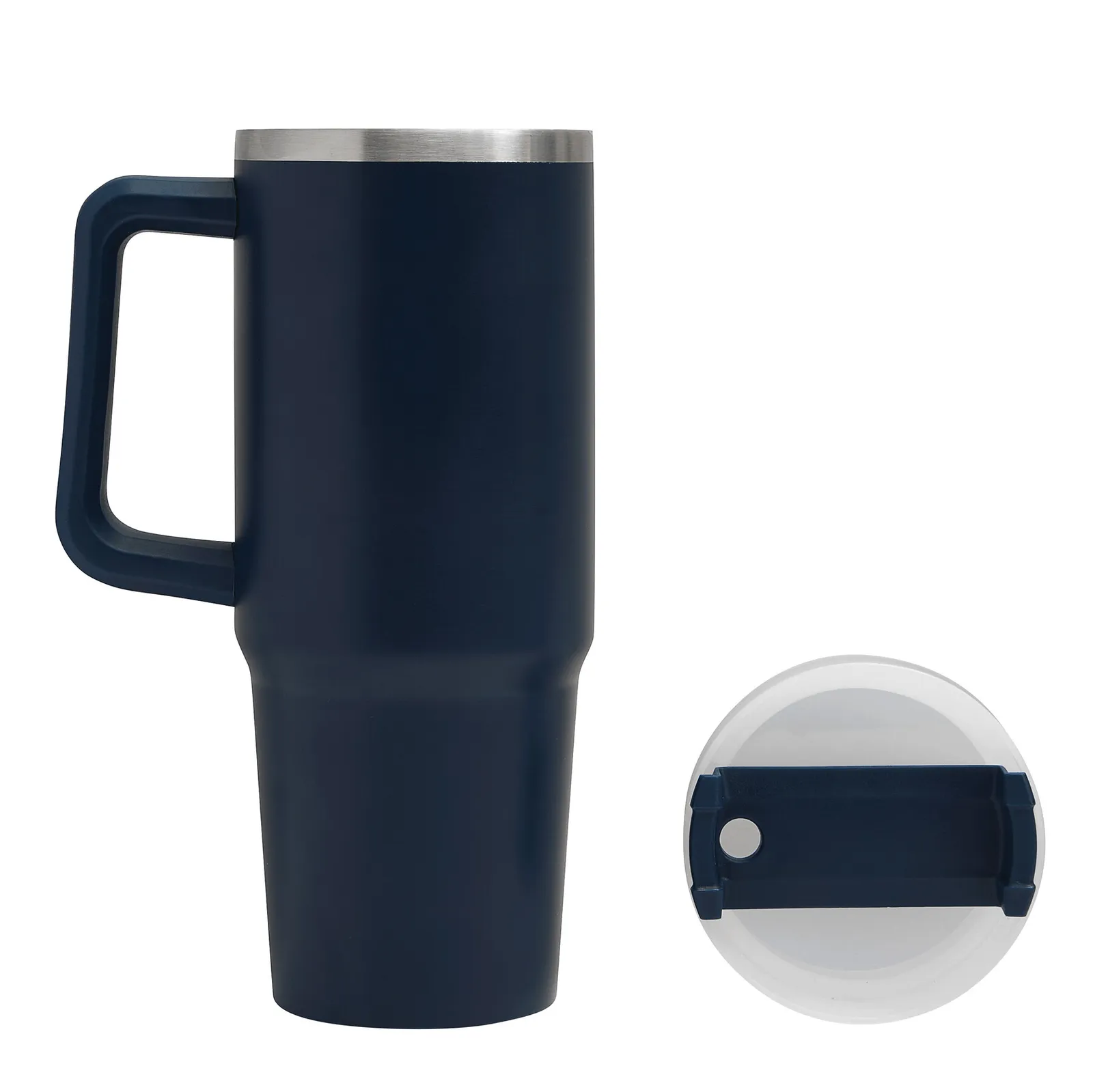 DRINK DELUXE - Vakuum-Isolierbecher, marineblau – Bild 7