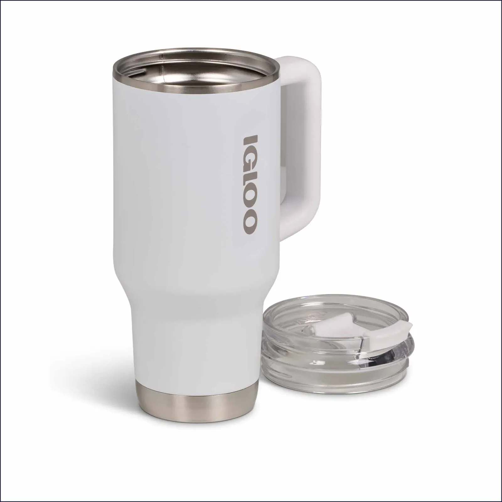Igloo Flip n Sip Reisebecher, Weiß – Bild 6