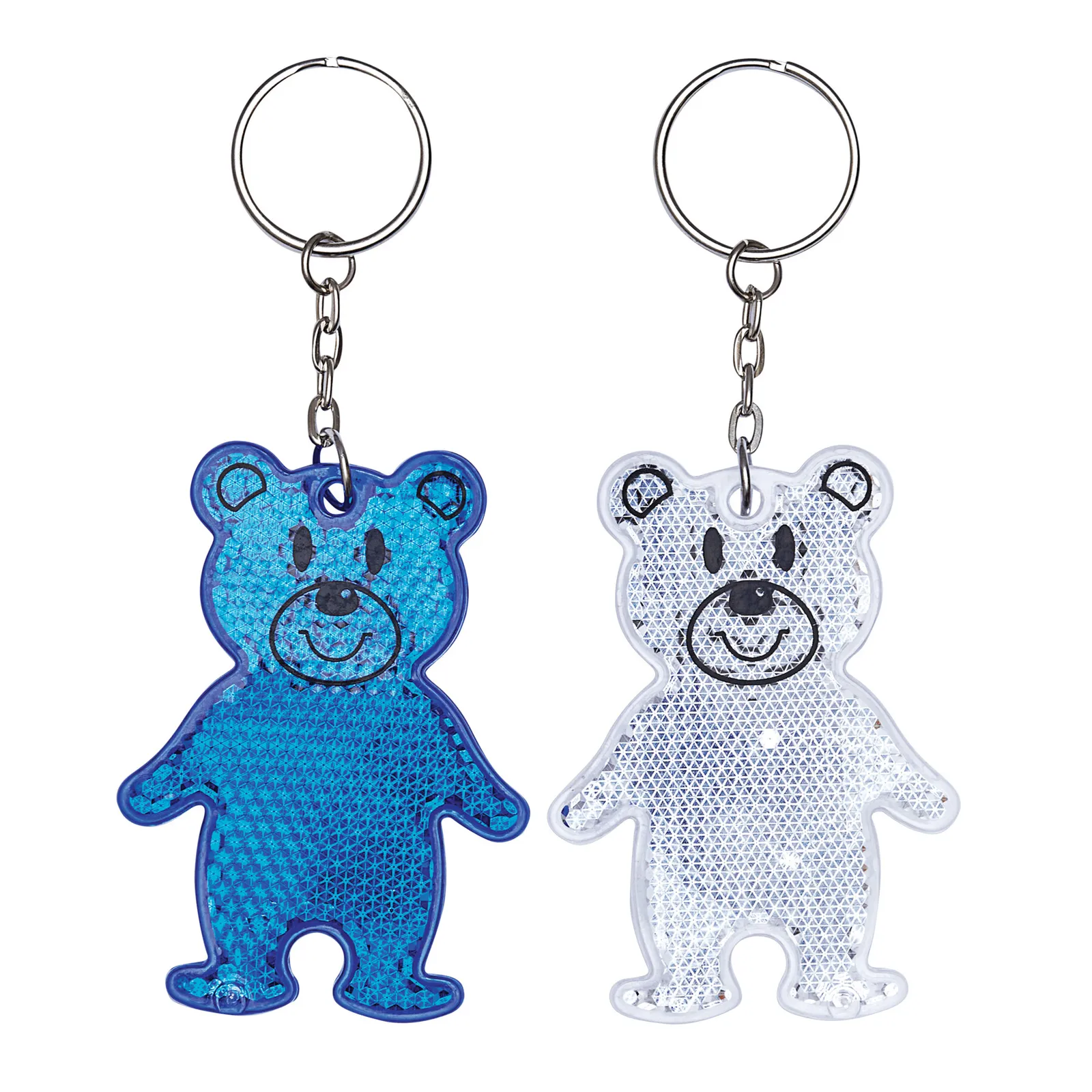 TEDDY - Reflektierender Schlüsselanhänger, blau – Bild 4