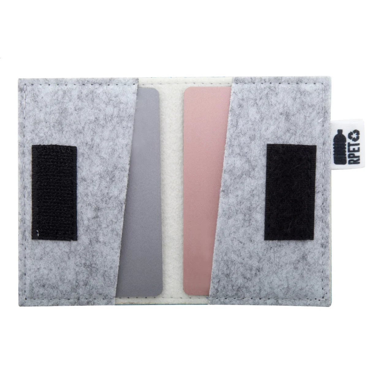 Individuelles Kreditkartenetui CreaFelt Card Plus, weiß, grau – Bild 6