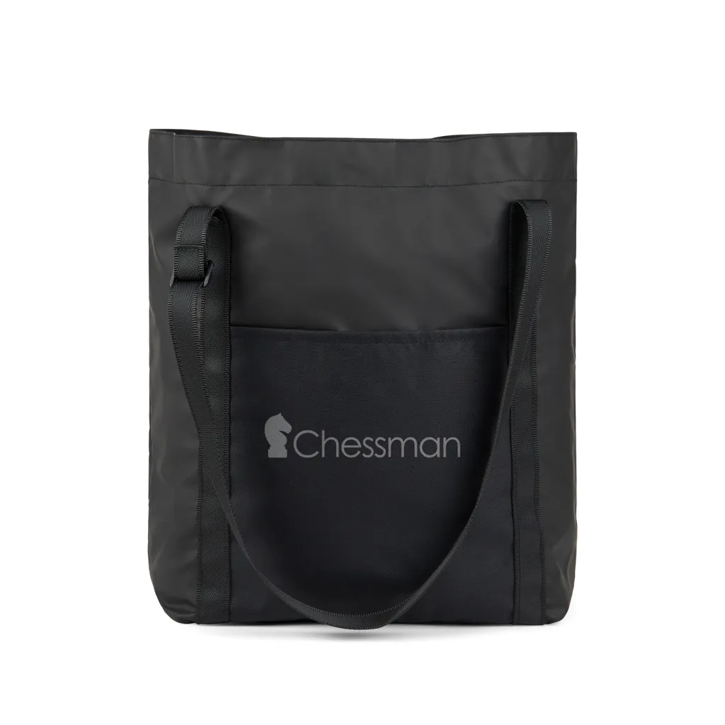 VINGA Livorno Tragetasche aus GRS recyceltem Polyester, schwarz – Bild 4