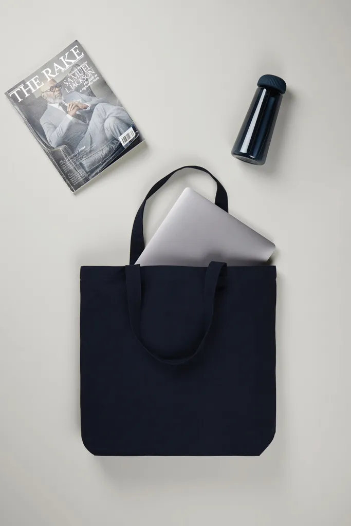 VINGA Hilo AWARE™ Tragetasche aus recyceltem Canvas, navy blau – Bild 4