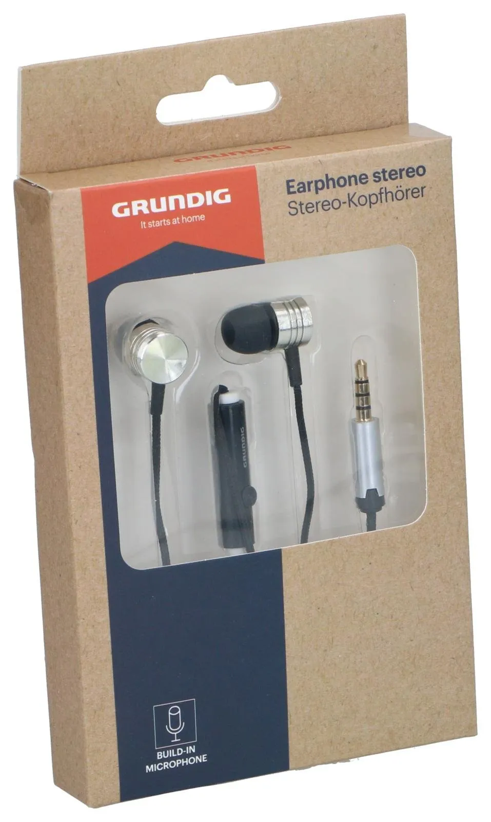 GRUNDIG In-Ear-Kopfhörer mit Mikrofon 3.5mm schwarz