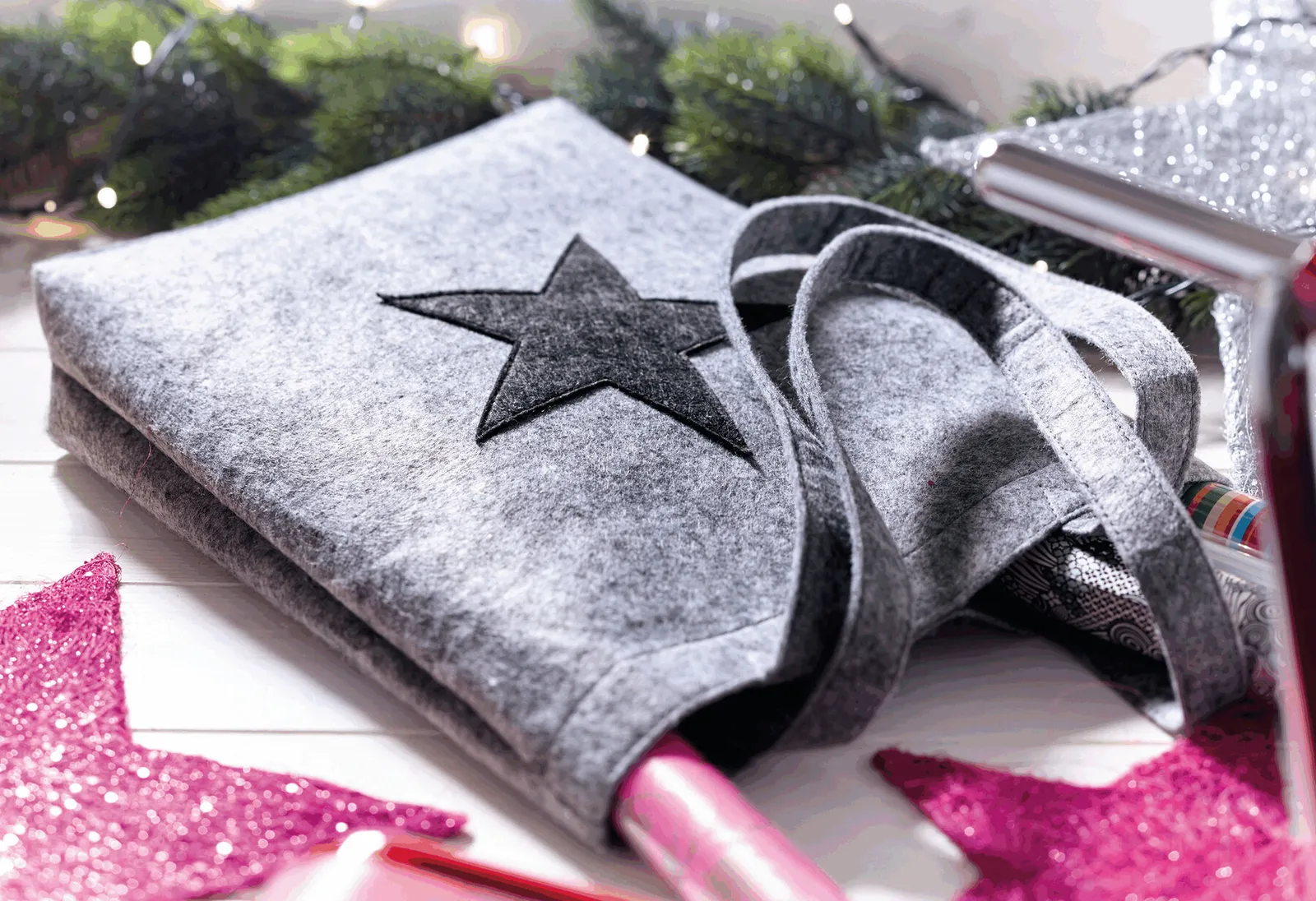 STAR DUST GO - Shopper STARL DUST GO grau, grau – Bild 8