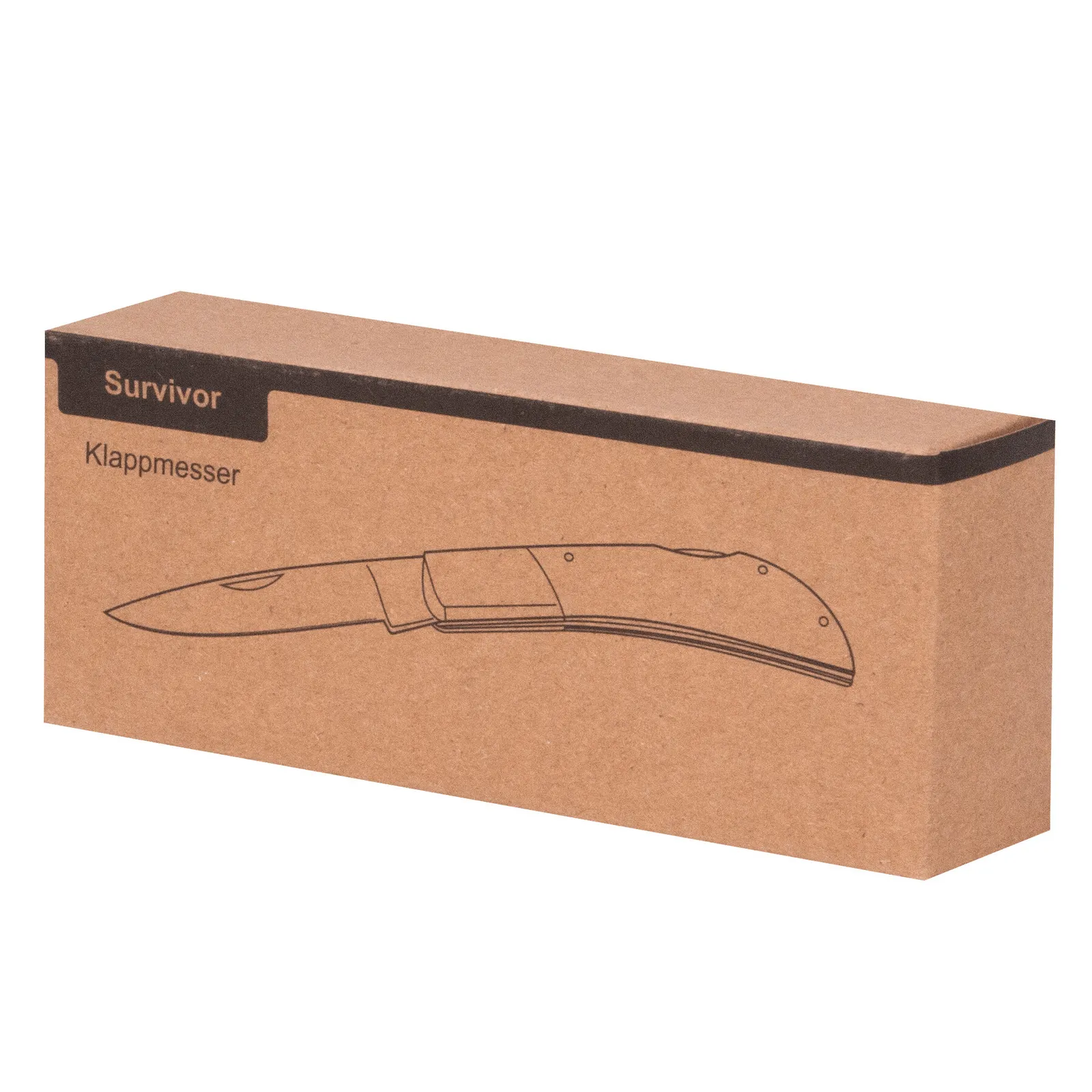 SURVIVOR - Klappmesser braun, silber, braun, silber – Bild 6
