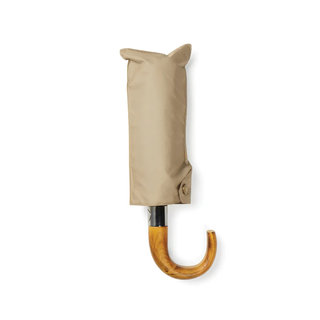VINGA Bosler AWARE™ 21" faltbarer Schirm aus recyceltem PET, beige – Bild 4