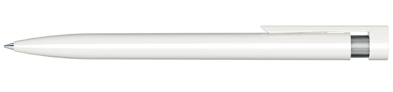 Liberty Polished Basic Druckkugelschreiber, Weiß - Cool Gray 9 – Bild 4