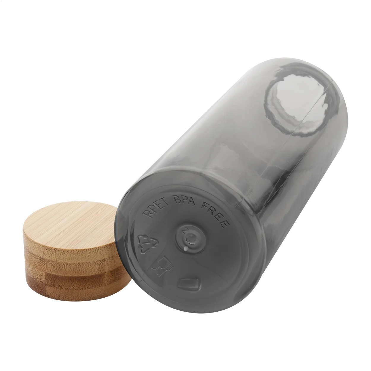 RPET-Sportflasche Pemboo, schwarz – Bild 3