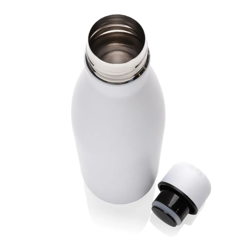 Eureka einwandige Wasserflasche aus RCS rec. Stainless-Steel, weiß – Bild 3