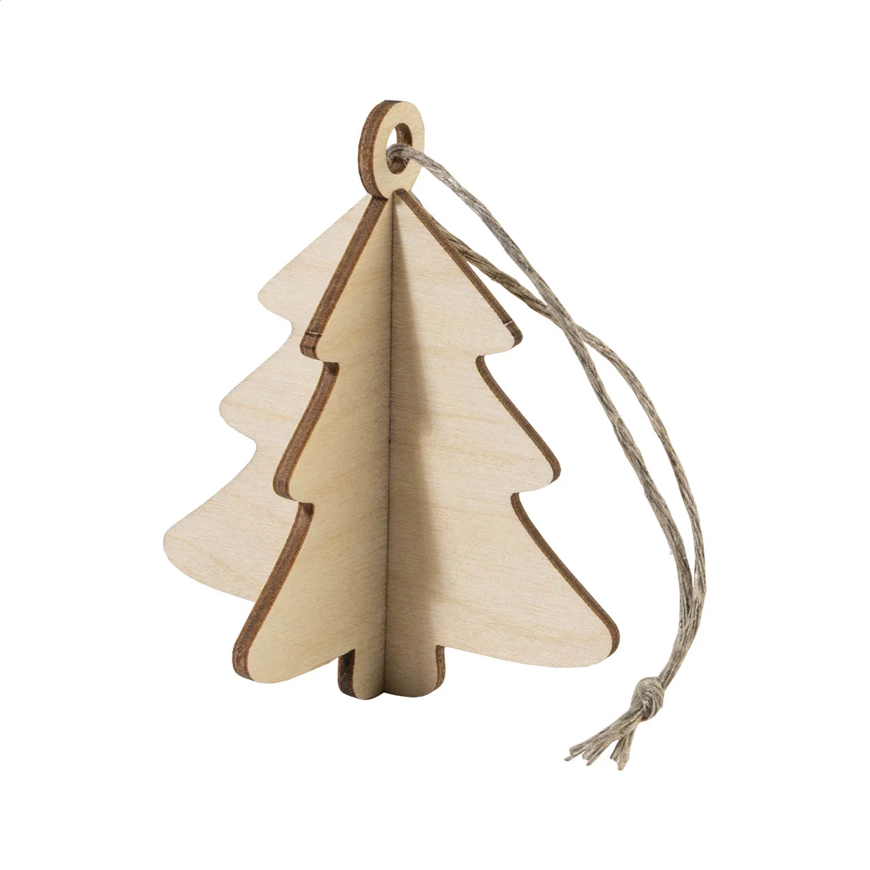 Weihnachtskarte FestiCard Kraft, Stern, natur – Bild 3