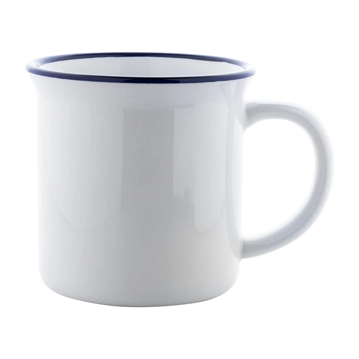 Vintage Sublimationstasse Woodstock Subo, blau, weiß – Bild 3