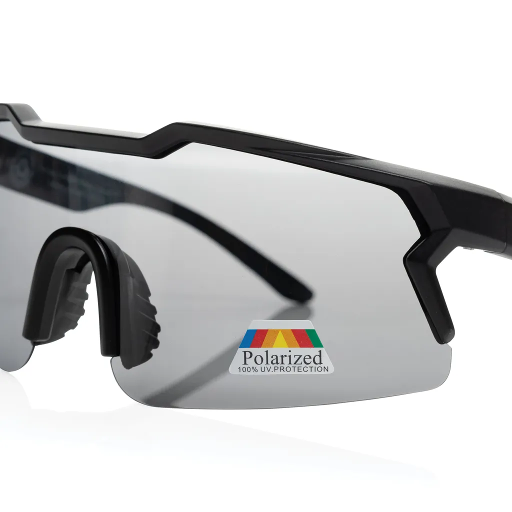 SproShield RCS Sportbrille mit polarisierten Gläsern, schwarz – Bild 3