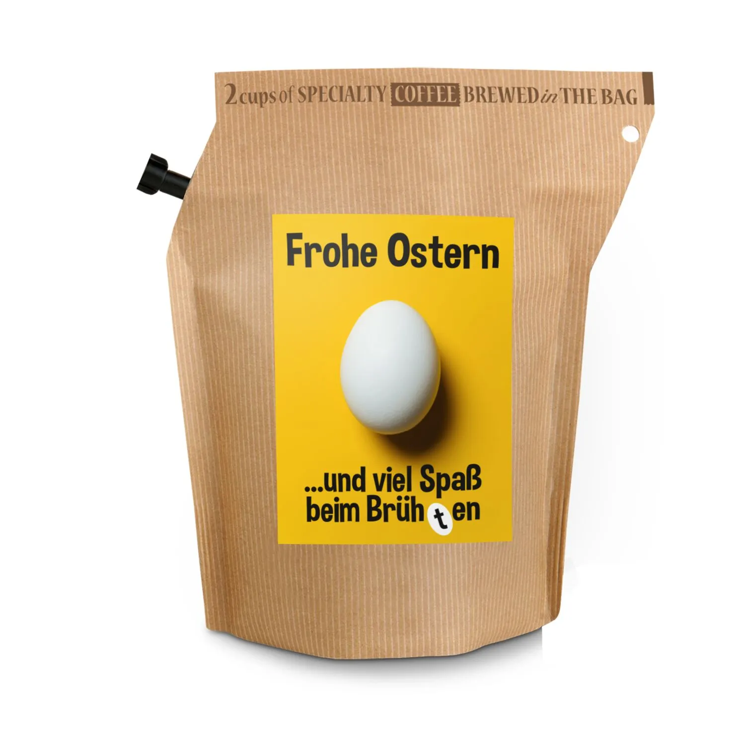 Geschenkartikel / Präsentartikel: Oster-Kaffee, braun – Bild 2