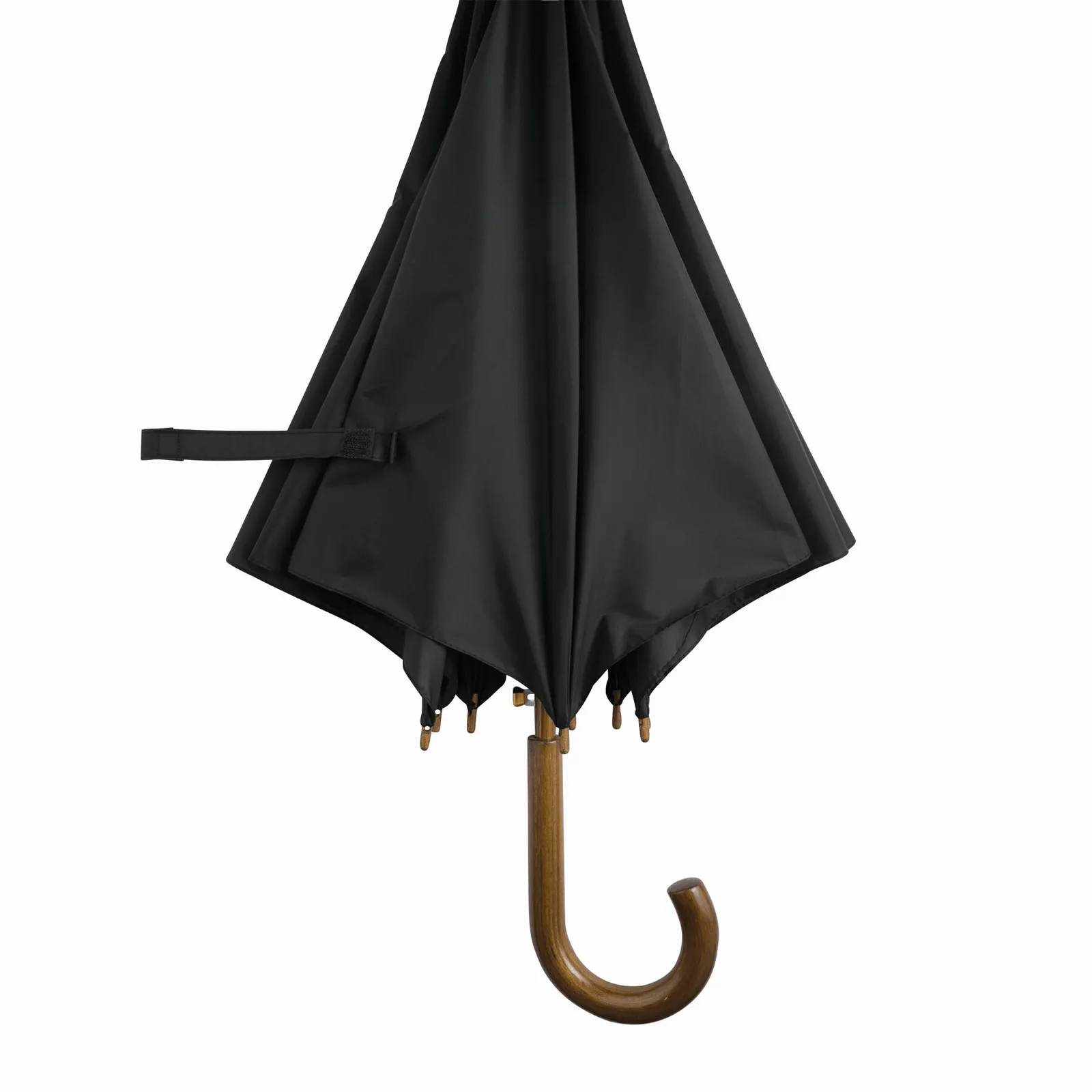 BOOGIE Umbrella, Automatik-Holzstockschirm, schwarz – Bild 4