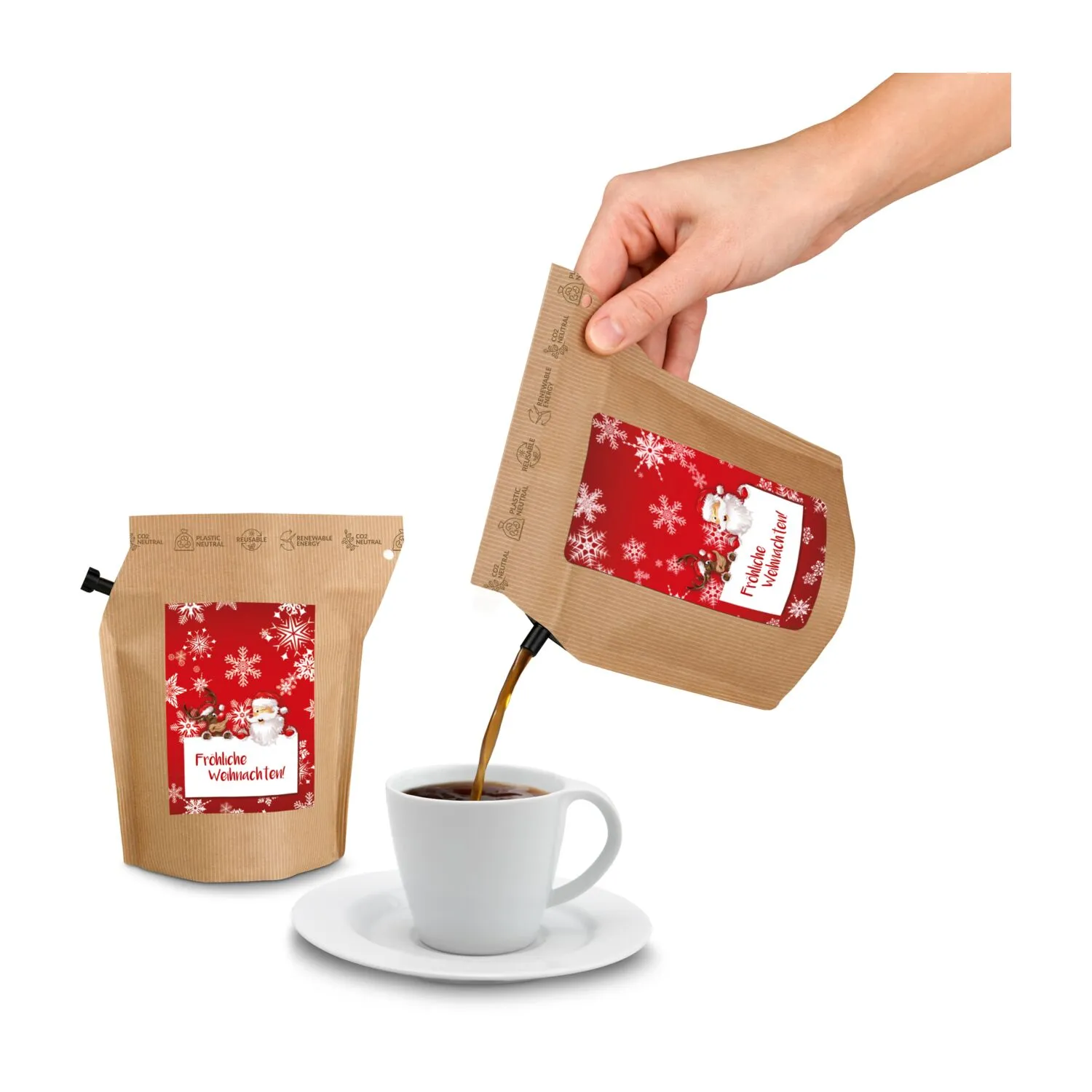 Geschenkartikel / Präsentartikel: Weihnachts-Kaffee, rot – Bild 2