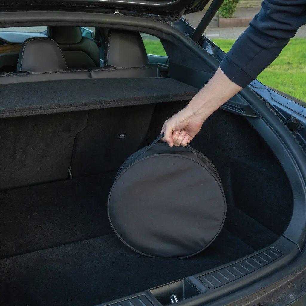 Volty Aware™ RPET EV-Kabeltasche, schwarz – Bild 4