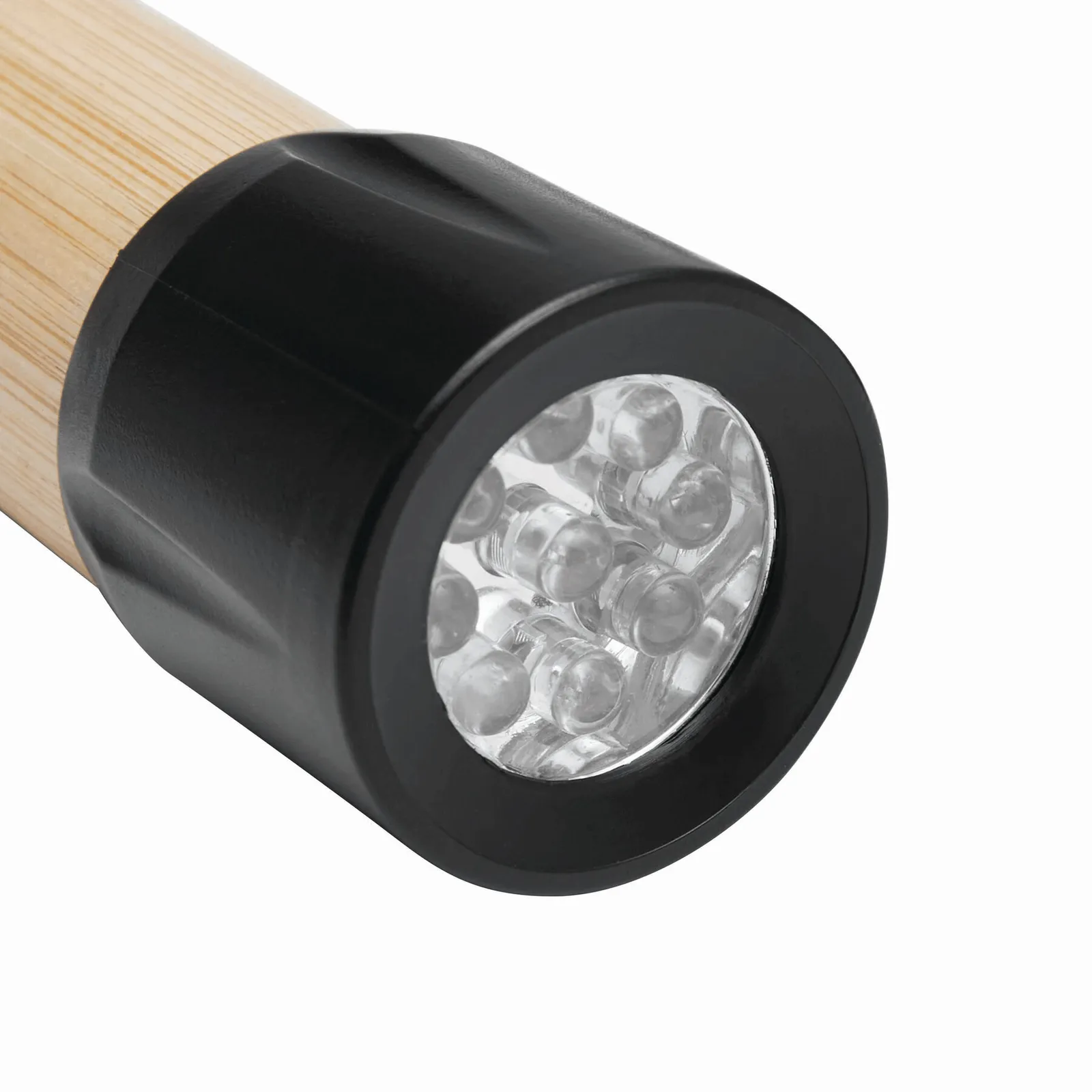 BAMBOO SHINE - LED Taschenlampe braun, schwarz, braun, schwarz – Bild 3