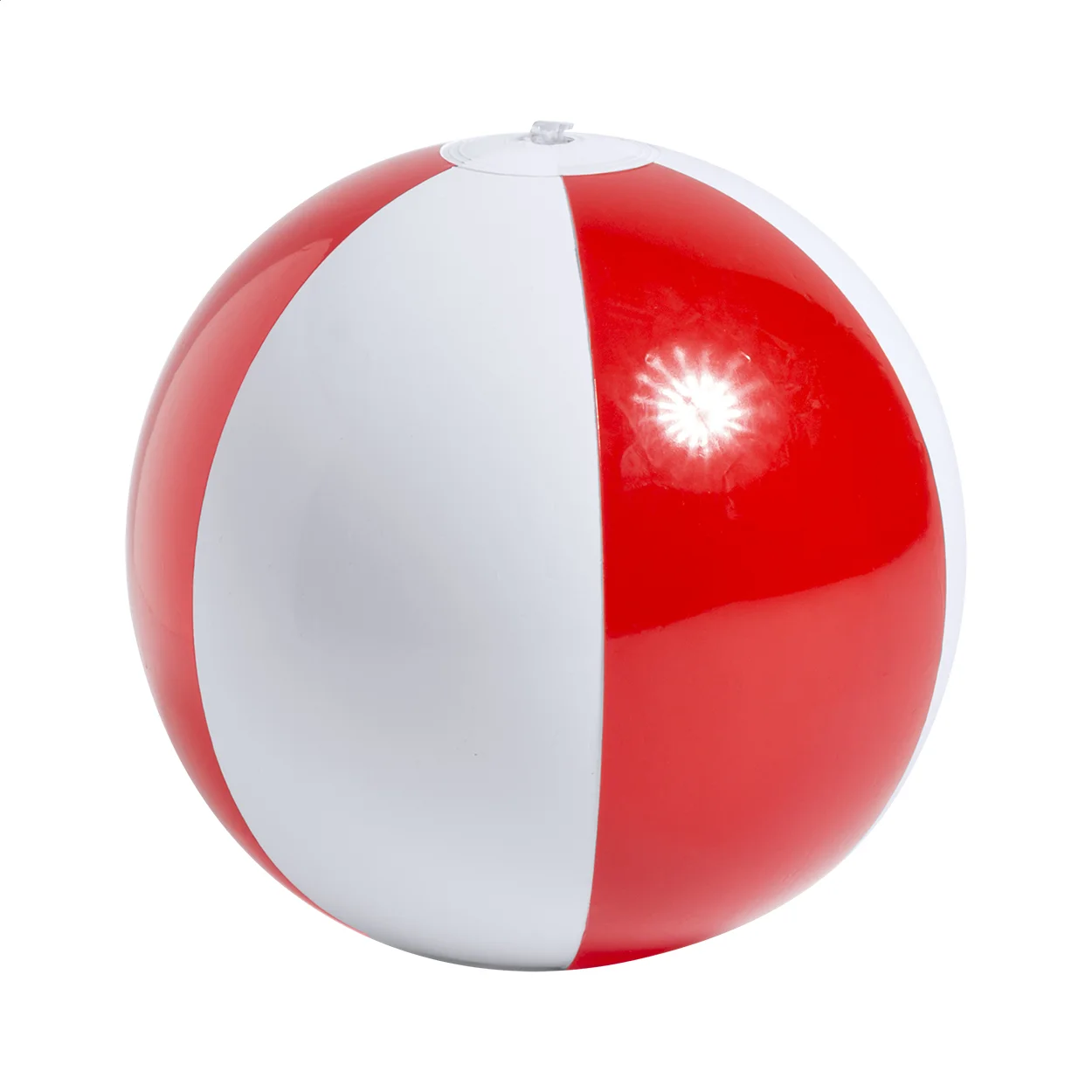 Strandball (ø28 cm) Byron, rot, weiß – Bild 2