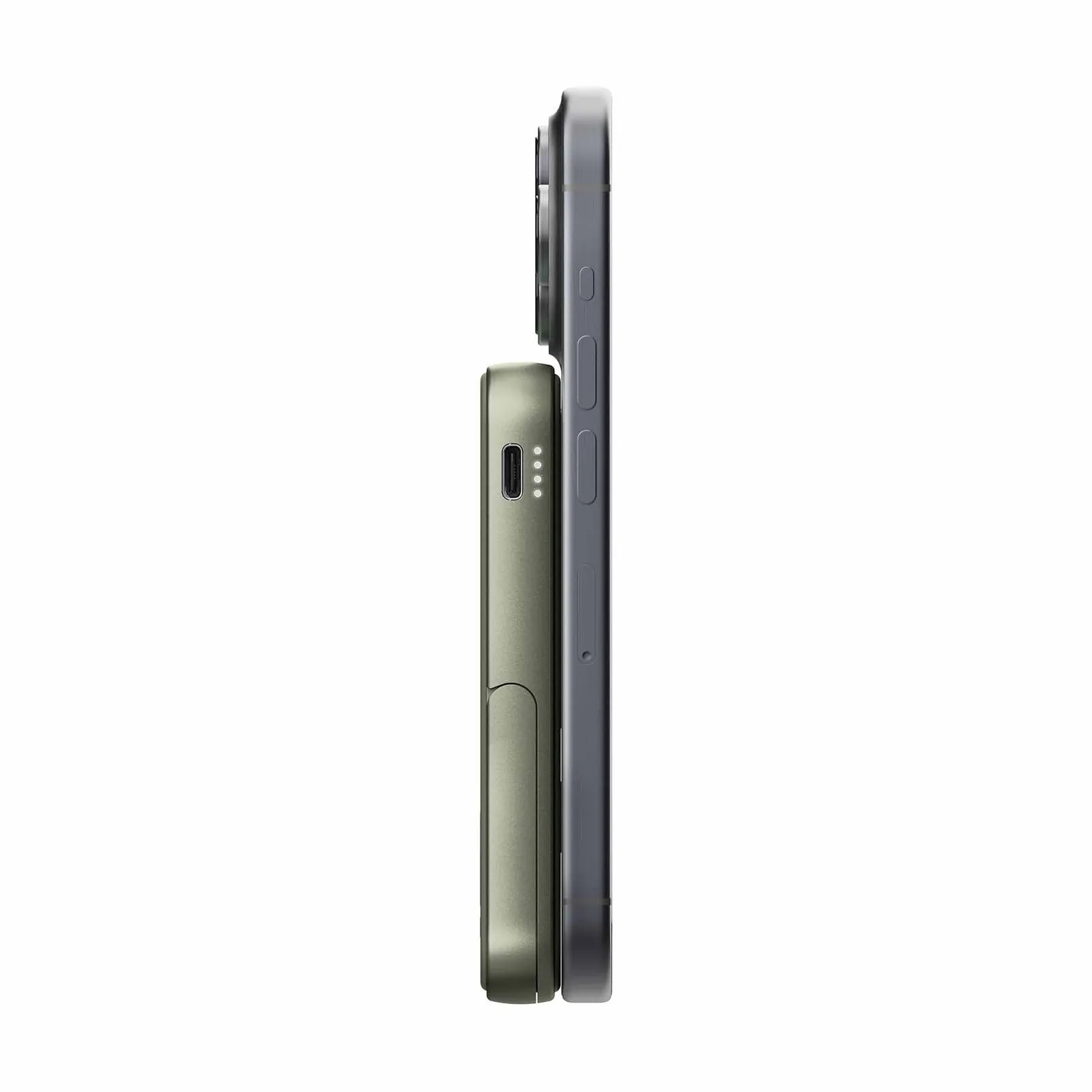 Fresh 'n Rebel Magnetische kabellose Powerbank 5000 mAh, Trockengrün – Bild 4